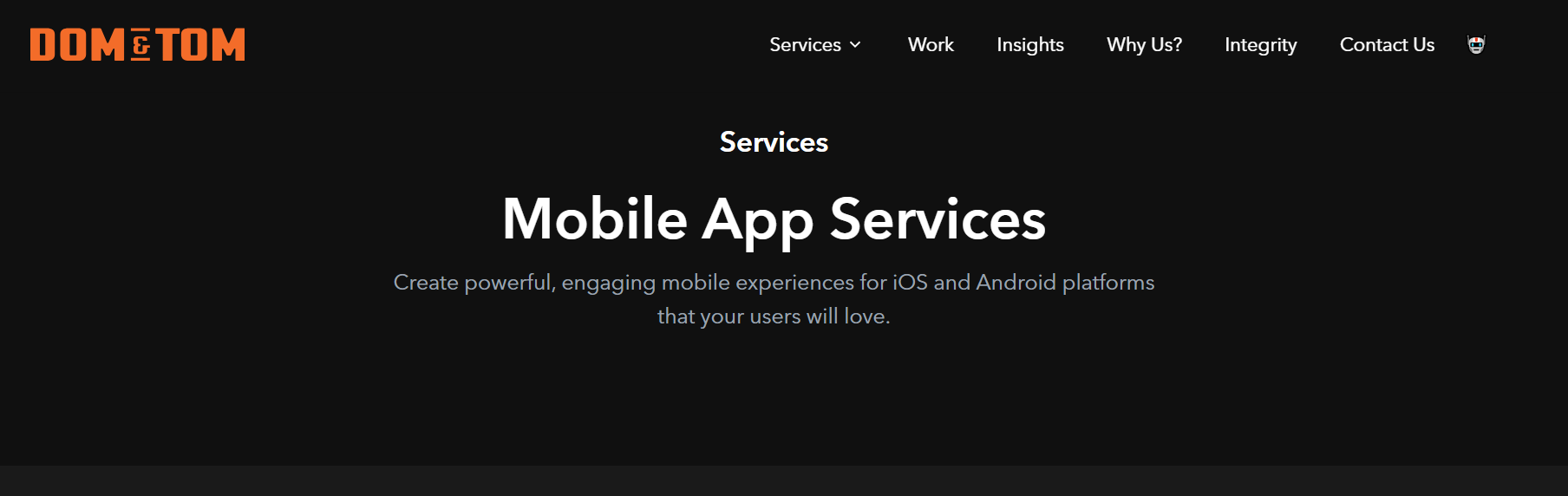 Dom & Tom- mobile application development company
