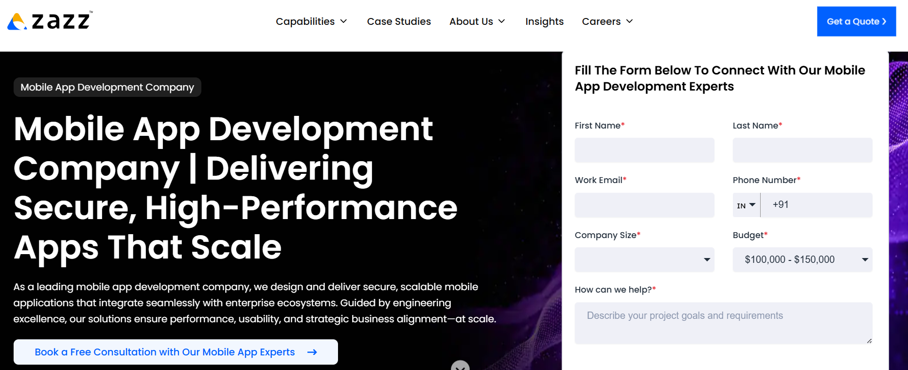 Zazz- mobile application development company