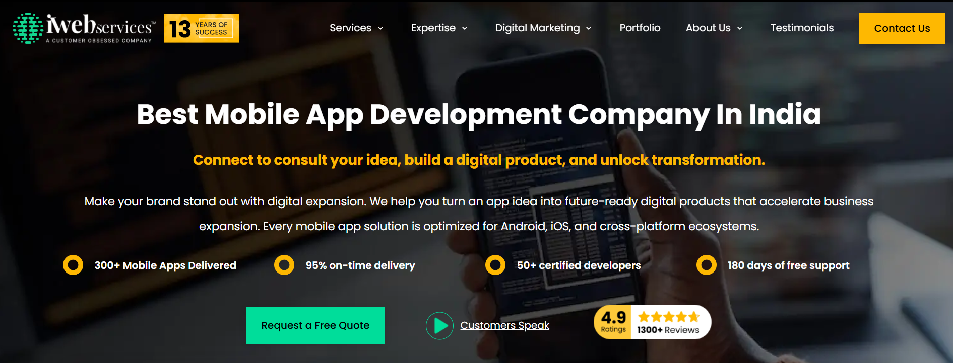 top mobile app development company- iWebservices