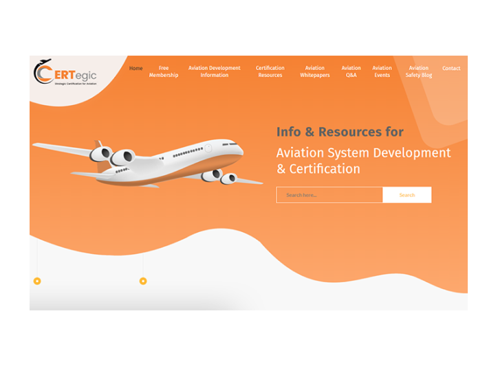 Certegic Aviation Training - Website Development